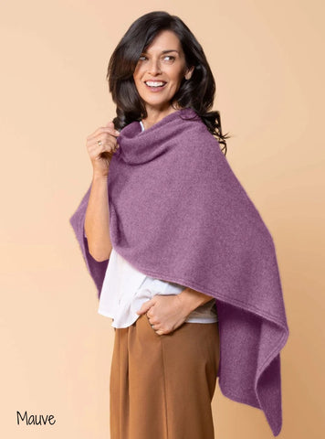 Noble Wilde North Cape Poncho - Mauve