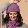 Noble Wilde Unisex Possum Merino Beanie Hat Mauve