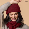 Noble Wilde Unisex Possum Merino Beanie Hat Sangria