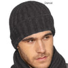 Noble Wilde Unisex Possum Merino Rib Beanie Hat - Charcoal