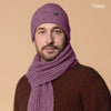 Noble Wilde Unisex Possum Merino Rib Beanie Hat - Mauve
