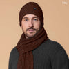 Noble Wilde Unisex Possum Merino Rib Beanie Hat - Rimu