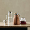 Glass Pitcher with Chrome Lid