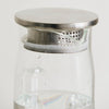 Glass Pitcher with Chrome Lid