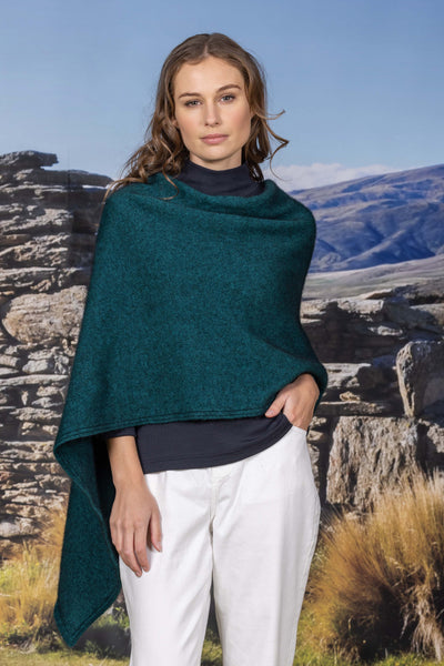 Noble Wilde Knitted North Cape or Poncho Paua