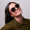Izipizi Sunglasses - Style Office (oversized, square) - Havane