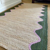 Olive Wave Runner - The Braided Rug Company