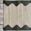 Olive Wave Runner - The Braided Rug Company