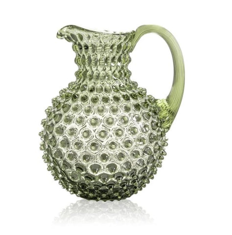 Hobnail Jug - 2L Round - Olive Green