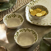 Olive Leaf Stoneware Nibble Bowl - Set of Three