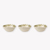 Olive Leaf Stoneware Nibble Bowl - Set of Three