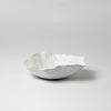 Organic saucer white porcelain