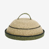 Organic Seagrass Tray and Food Cover Green Natural Black