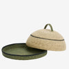 Organic Seagrass Tray and Food Cover Green Natural Black
