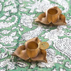 Oxalis Candle Holders - Brass