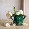 Green Terracotta Pot with Handles