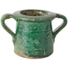 Green Terracotta Pot with Handles