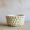 bobble design cream ceramic bowl