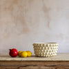 bobble design cream ceramic bowl