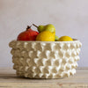 bobble design cream ceramic bowl
