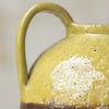 Rustic Glazed Jar Vase with Handles - Dijon