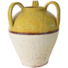 Rustic Glazed Jar Vase with Handles - Dijon