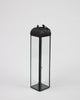 Duo Lantern - Pillar or Dinner Candle - Black - Two Size Options