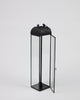 Duo Lantern - Pillar or Dinner Candle - Black - Two Size Options