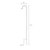 Metal Hook for Lantern - Two Size Options