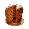 Handmade Panettone with Slice Candle
