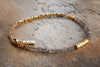 Labradorite and Gold Bracelet - Adjustable Length