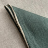 Linen Tablecloth with Natural Overstitched Edge - Pigeon