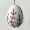 Felt Floral Egg - Yellow, Green or Pink