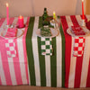 Pink and White Checkerboard Napkins - Set of Four