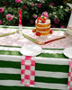Pink and White Checkerboard Napkins - Set of Four