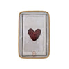 Enamelled Heart Playing Card Tray - Mini - Boncoeurs