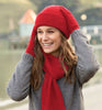 Noble Wilde Possum Merino Wool Plain Scarf Poppy Red