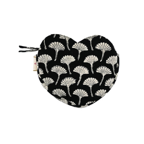 Heart Shaped Cotton Pouch