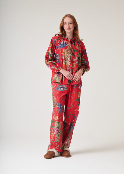 Primula Berry Poplin Pyjama Set - One Hundred Stars
