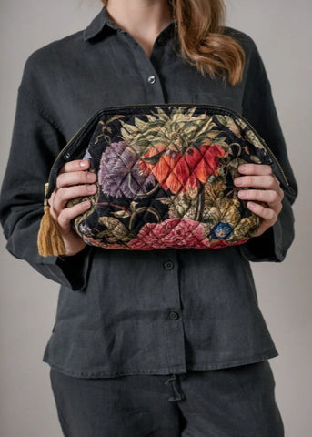 Primula Black Velvet Pouch - One Hundred Stars