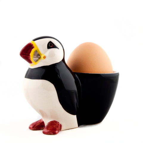 Puffin with Egg Cup by Quail Ceramics