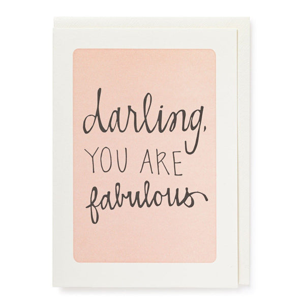 Darling Your Are Fabulous Card Archivist Gallery Letterpress