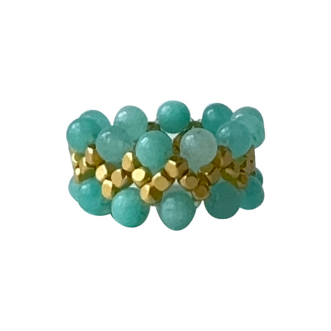Ring Ziggy - Amazonite - Ibu Jewels