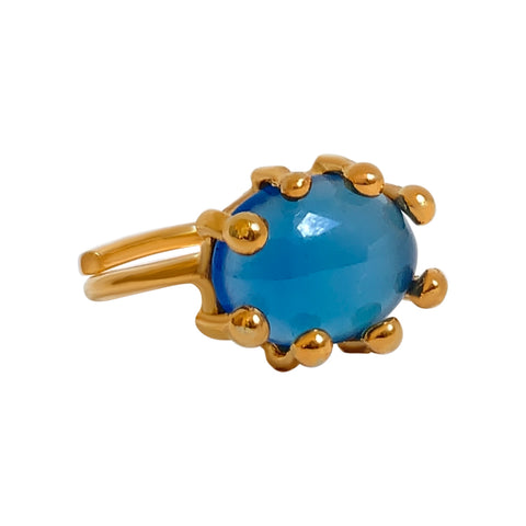 Ring Bud - Blue Agate - Ibu Jewels