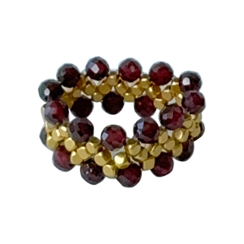 Ring Ziggy - Garnet - Ibu Jewels