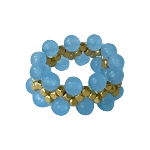 Ring Ziggy - Blue Chalcedony - Ibu Jewels