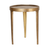 Round Cast Metal Side Table - Two Size Options