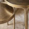 Round Cast Metal Side Table - Two Size Options