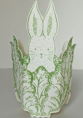Rabbit in Lettuce Stand Up Card - Elizabeth Harbour