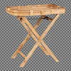 Folding Rattan Tray Table